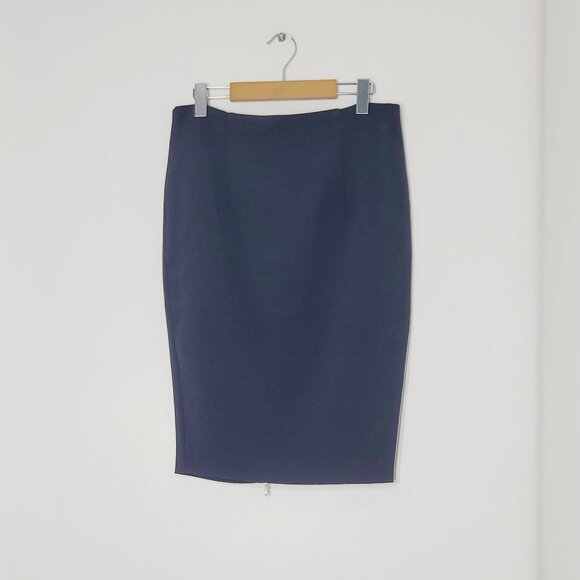 Zara Women Dresses & Skirts - Zara Women Black Back Zipper Business Casual Straight Pencil Skirt Size Large